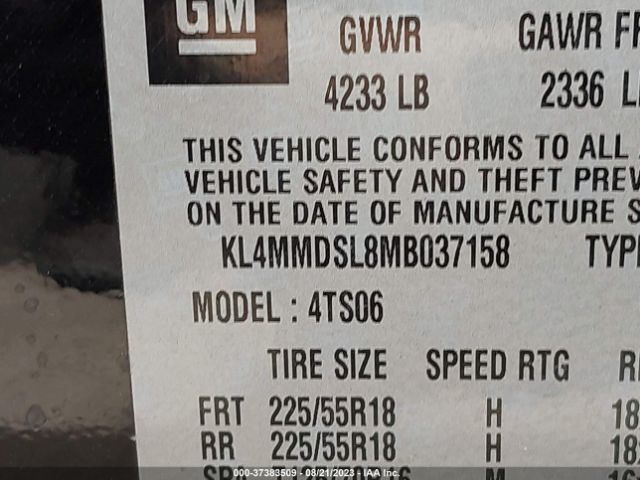 KL4MMDSL8MB037158 Buick Encore Gx Select