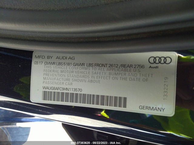WAUG8AFC9HN113570 Audi A6 Premium Plus