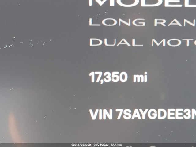7SAYGDEE3NF370526 Tesla Model Y Long Range