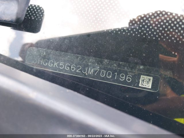 3HGGK5G62JM700196 Honda Fit Sport