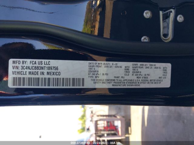 3C4NJCBB3NT189756 Jeep Compass Altitude