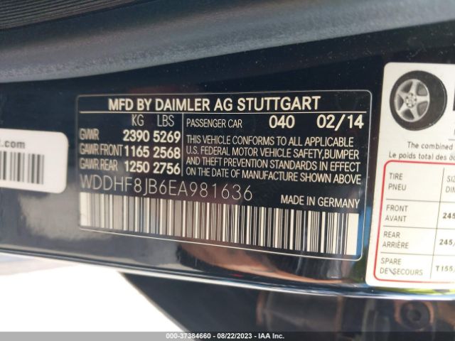 WDDHF8JB6EA981636 Mercedes-Benz E-class E 350