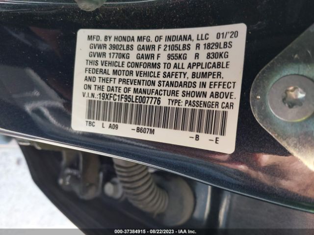 19XFC1F95LE007776 Honda Civic Sedan Touring