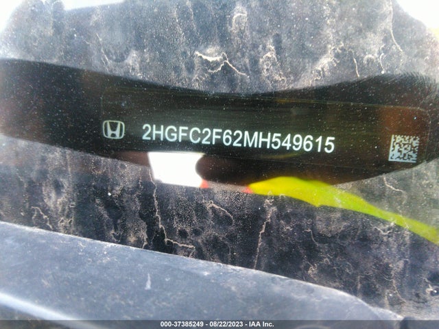 Honda Civic Lx 2021 2HGFC2F62MH549615 Image 9