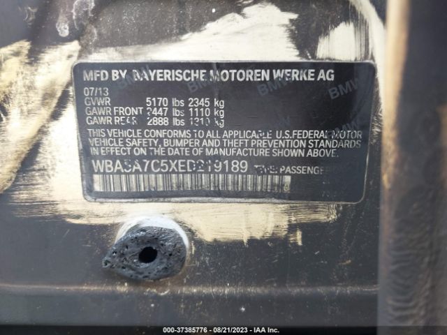 WBA5A7C5XED219189 BMW 5 Series 528i Xdrive
