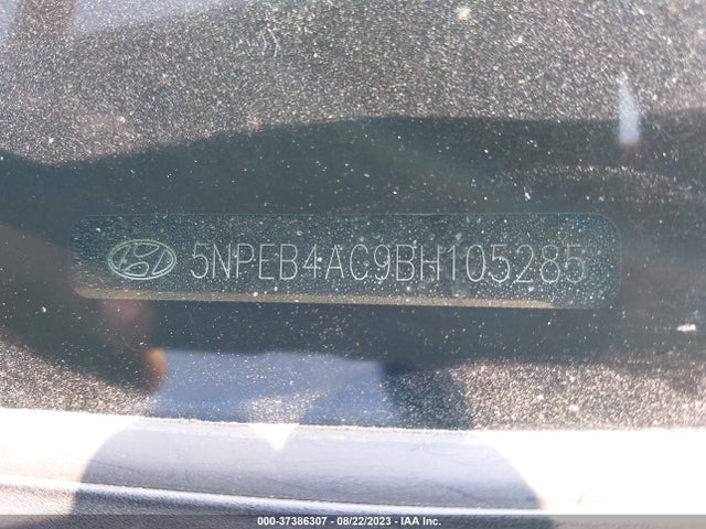 2011 HYUNDAI SONATA GLS VIN: 5NPEB4AC9BH105285