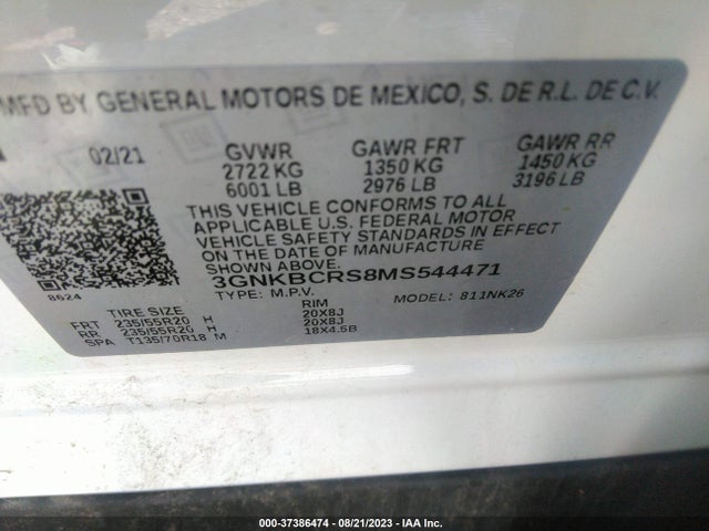 Chevrolet Blazer Lt 2021 3GNKBCRS8MS544471 Image 9