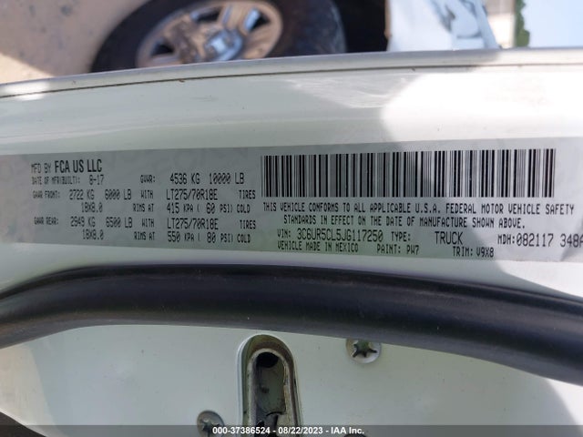 RAM 2500 Tradesman 2018 3C6UR5CL5JG117250 Image 9