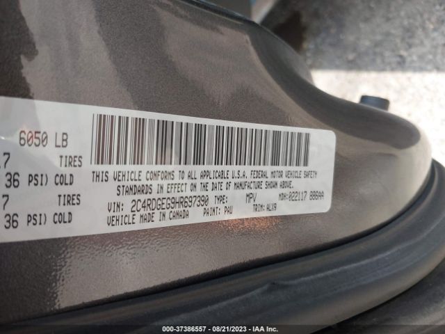 2C4RDGEG9HR697390 Dodge Grand Caravan Gt