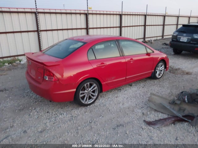 2008 HONDA CIVIC SDN SI VIN: 2HGFA555X8H712436