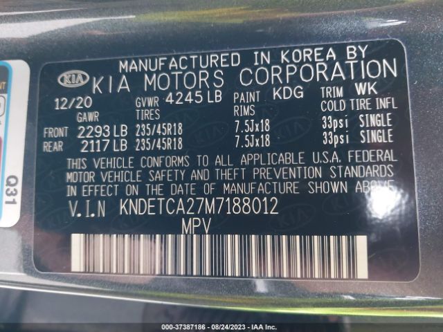 KNDETCA27M7188012 KIA Seltos Sx