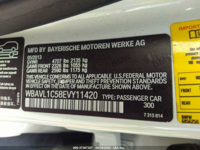 WBAVL1C58EVY11420 BMW X1 Xdrive28i