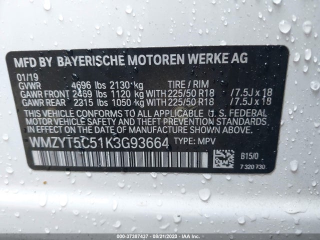 2019 MINI COUNTRYMAN WMZYT5C51K3G93664 Photo 8