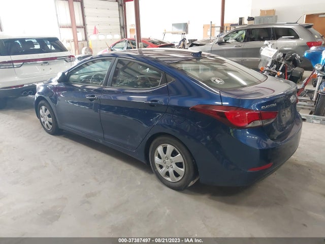 2016 HYUNDAI ELANTRA SE VIN: 5NPDH4AE3GH681540
