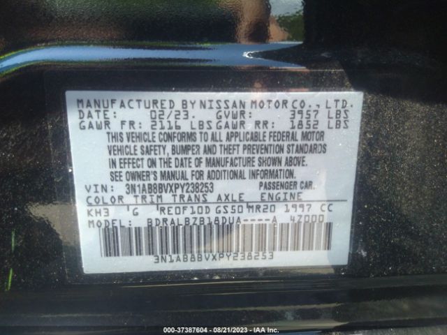 3N1AB8BVXPY238253 Nissan SENTRA S