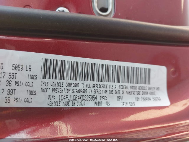 Jeep Cherokee Latitude 2019 1C4PJLCB4KD325854 Image 9