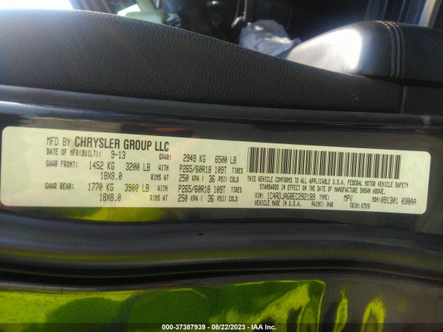 Dodge Durango Sxt 2014 1C4RDJAG8EC292189 Image 9