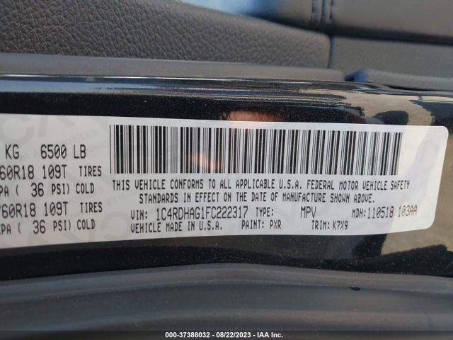 Dodge Durango Sxt 2015 1C4RDHAG1FC222317 Image 9