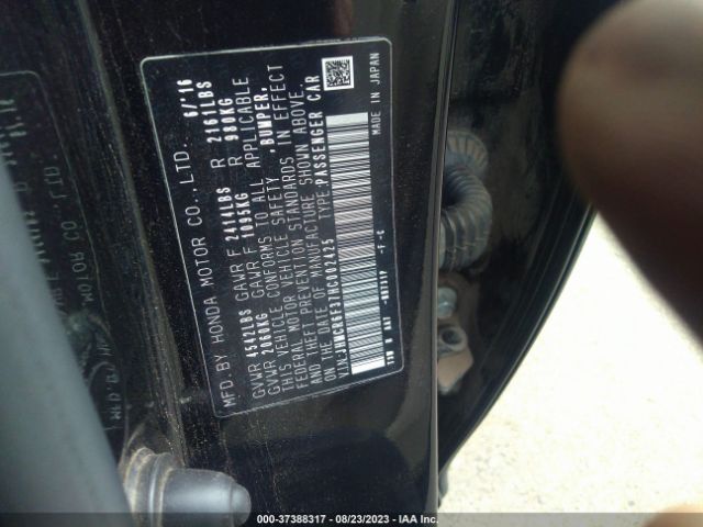 JHMCR6F37HC002425 Honda ACCORD HYBRID
