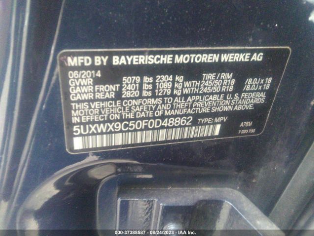 5UXWX9C50F0D48862 BMW X3 Xdrive28i