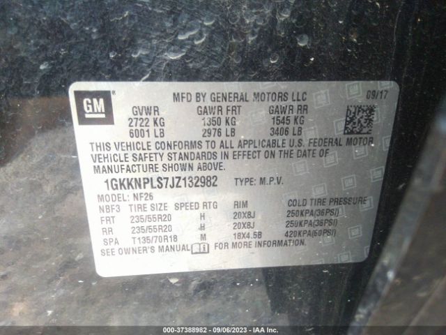1GKKNPLS7JZ132982 GMC Acadia Denali