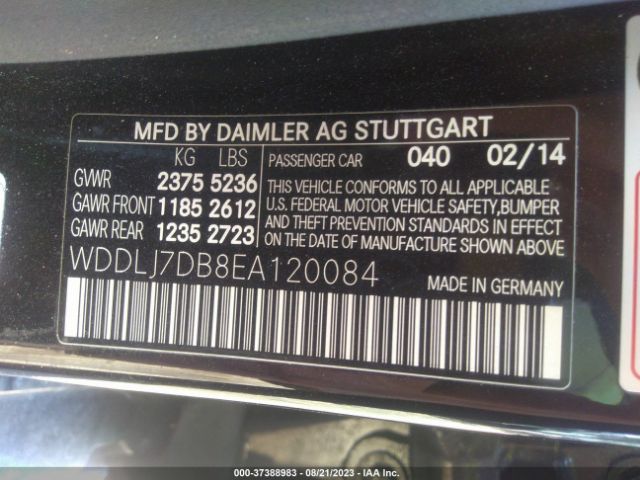 WDDLJ7DB8EA120084 Mercedes-Benz Cls-class Cls 550
