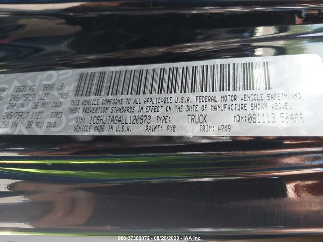 1C6HJTAG4LL120973 Jeep Gladiator Sport S