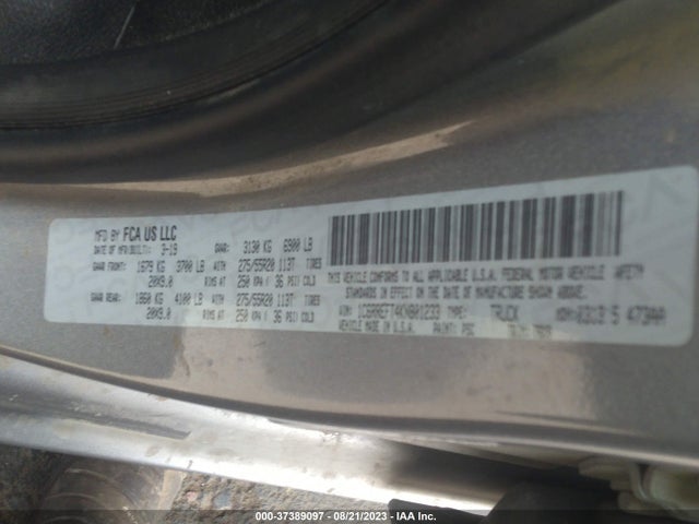 1C6RREFT4KN801233 RAM 1500 Big Horn/lone Star