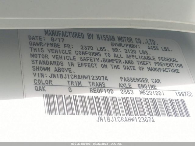 2017 NISSAN ROGUE SPORT JN1BJ1CR4HW123074 Photo 8