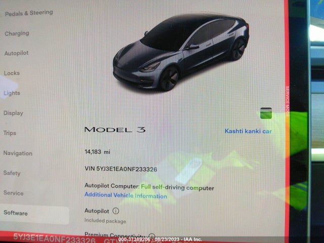 Tesla MODEL 3 2022 5YJ3E1EA0NF233326 Image 7