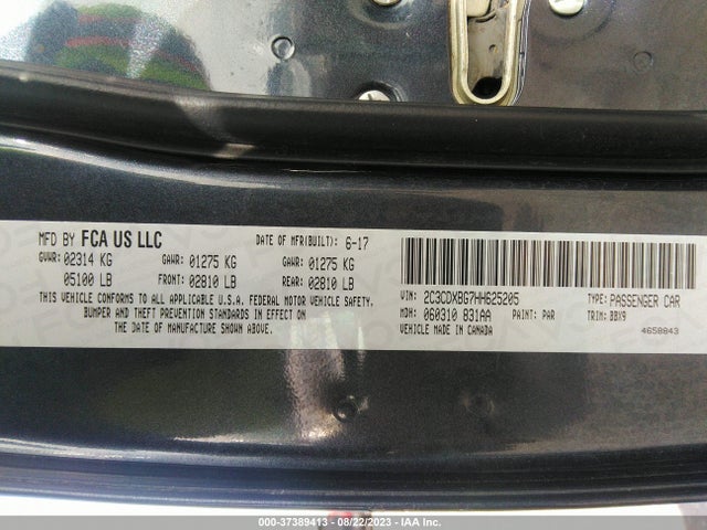 Dodge Charger Se Rwd 2017 2C3CDXBG7HH625205 Image 9