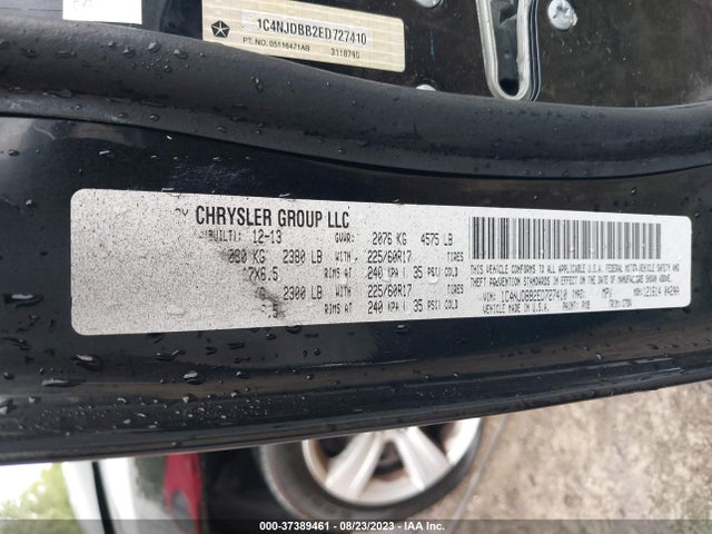 Jeep Compass Sport 2014 1C4NJDBB2ED727410 Image 9