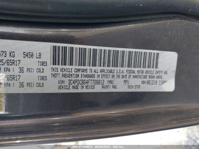 3C4PDCBG4FT726812 Dodge Journey Sxt