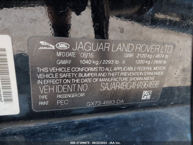 2017 JAGUAR XE SAJAR4BG4HA964698 Photo 8