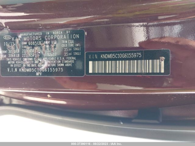 KNDMB5C10G6155975 KIA SEDONA LX