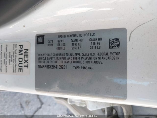 1G4PR5SK5H4109201 Buick Verano Sport Touring