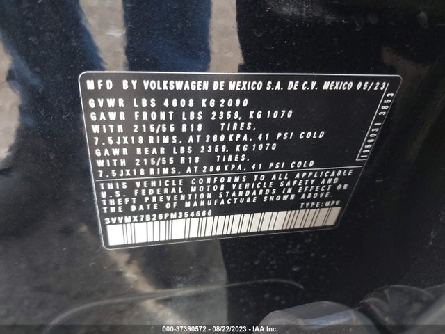 3VVMX7B26PM354666 Volkswagen TAOS S