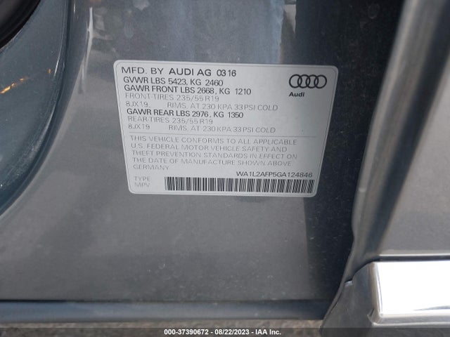 WA1L2AFP5GA124846 Audi Q5 Premium Plus