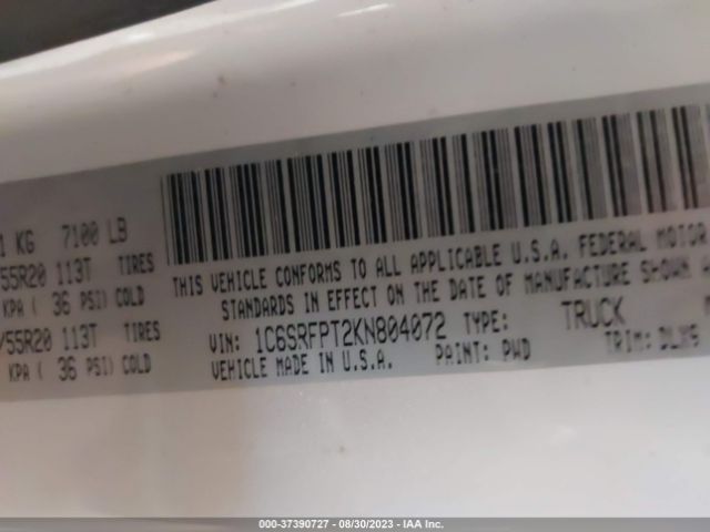 2019 RAM 1500 1C6SRFPT2KN804072 Photo 8