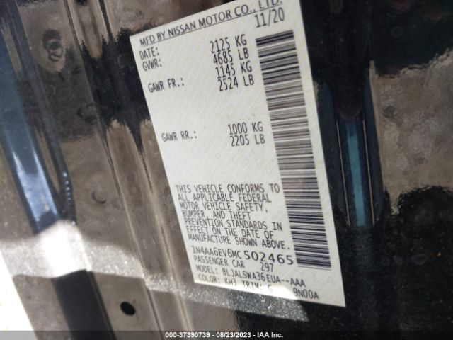 1N4AA6EV6MC502465 Nissan Maxima Sr