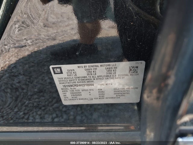 1GYKNCRS4HZ200994 Cadillac Xt5 Premium Luxury Fwd