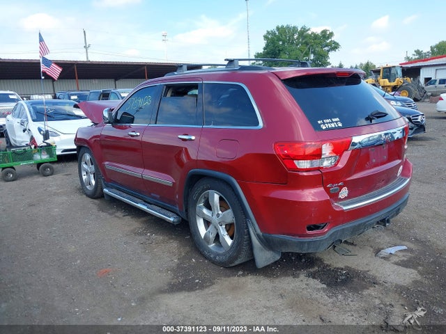2013 JEEP GRAND CHEROKEE OVERLAND VIN: 1C4RJFCTXDC580634