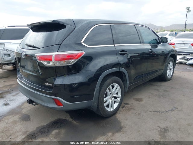 2014 TOYOTA HIGHLANDER LE VIN: 5TDBKRFH4ES026271