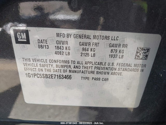 Chevrolet Cruze 1lt 2014 1G1PC5SB2E7163466 Image 16