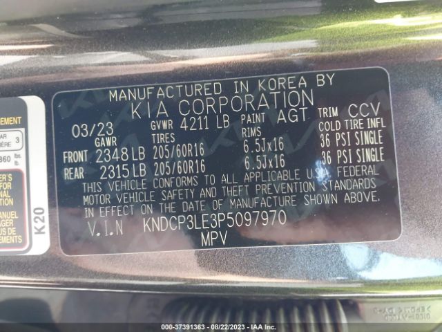 KNDCP3LE3P5097970 KIA NIRO LX