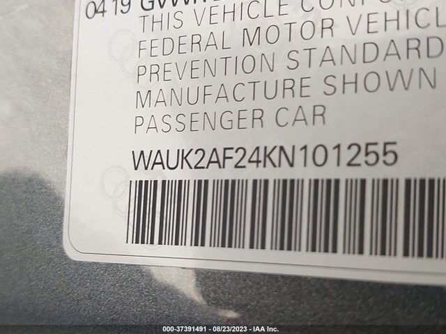 WAUK2AF24KN101255 Audi A6 PREMIUM