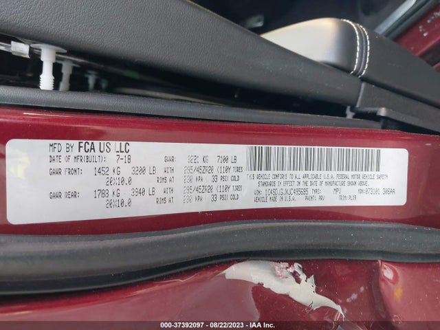 Dodge Durango Srt Awd 2018 1C4SDJGJXJC495695 Image 9