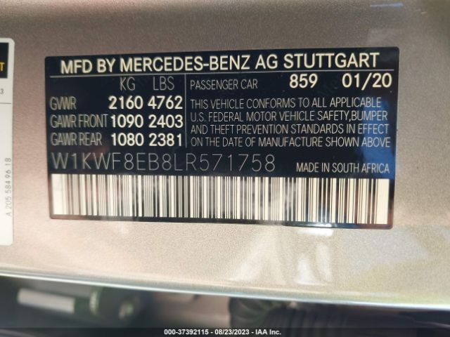 W1KWF8EB8LR571758 Mercedes-Benz C-class C 300