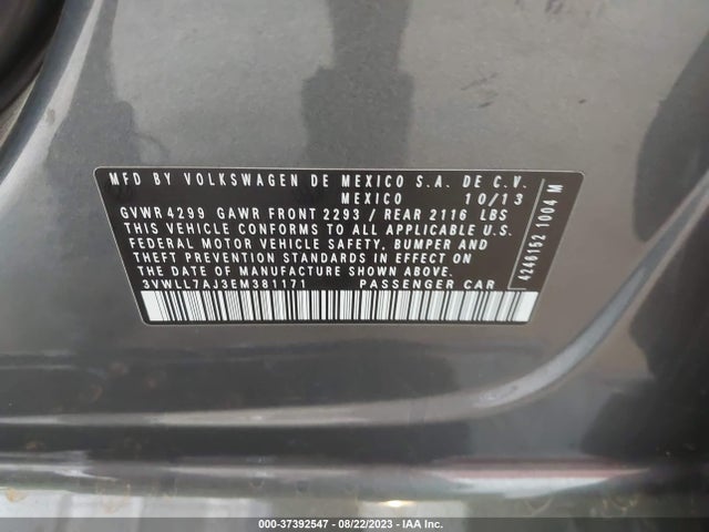 3VWLL7AJ3EM381171 Volkswagen Jetta Sedan Tdi W/premium