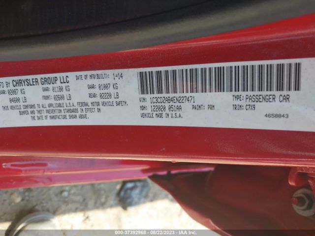 1C3CDZAB4EN227471 Dodge AVENGER SE